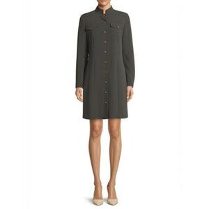 Vintage 90s Ann Taylor Loft Long Sleeve Black Dress, size 12